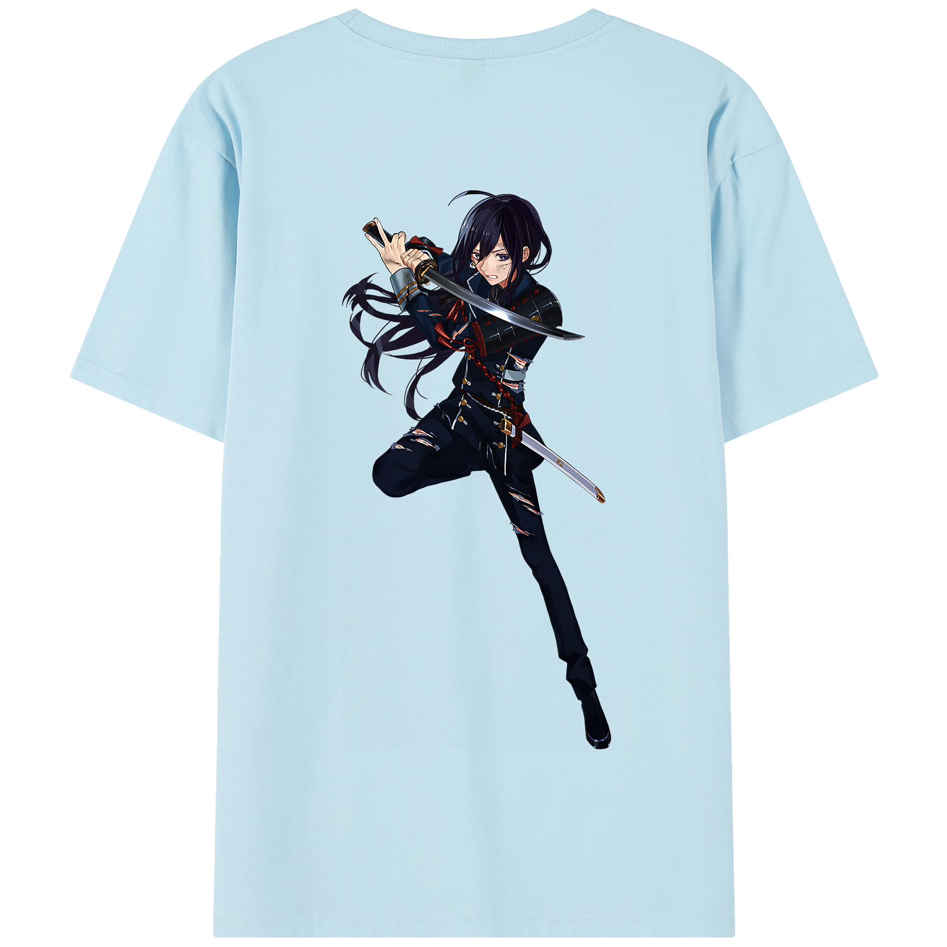 （画像用） 刀剣乱舞 Touken Ranbu 綿100％半袖Tシャツ（背面プリント）